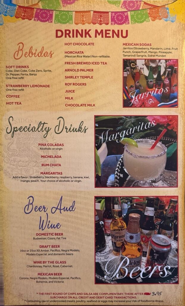 Pueblo Lindo Menu 6