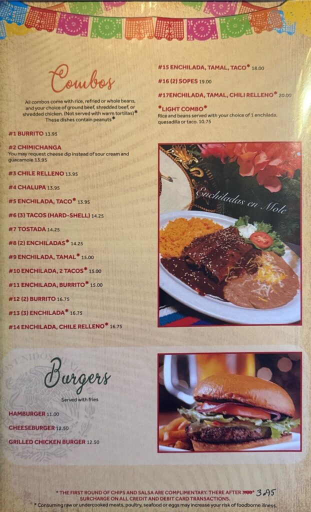 Pueblo Lindo Menu 8
